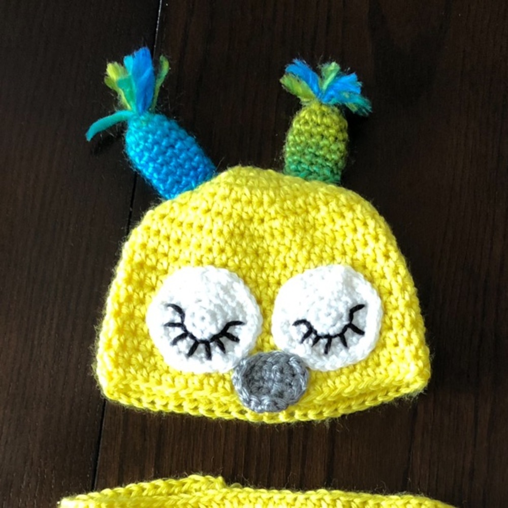 WAHM Owl Newborn Photo Outfit - Picture 3 of 6